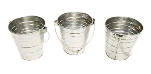 Conjunto De 3 De Galvanizado Cubeta W / Handle 1 Qt