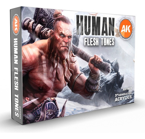 Ak Interactive Human Flesh Tones Set