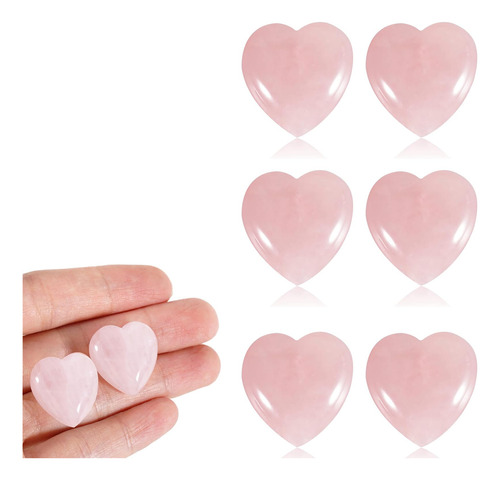 6 Piezas Cuarzo Rosa, Cuarzos Naturales, Piedras