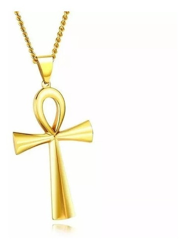Collar Anj Cruz Egipcia Colgante Amuleto Protección Llave 