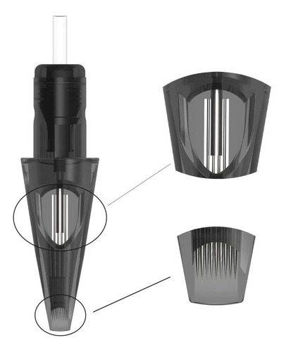 Dirk - Juego De Cartuchos De Agujas Desechables Para Tatuaje