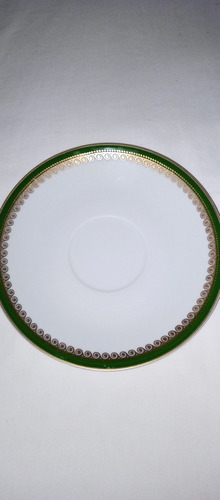 Plato Para Taza De Café/té Borde Dorado Marca Colditz 