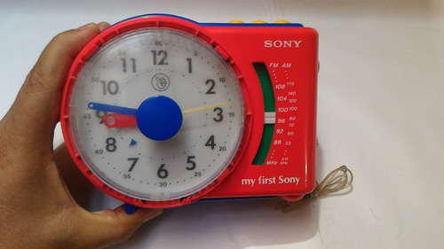 Radio Sony Am Fm Reloj Icf-a6500 Vintage Usado Detalles Leer