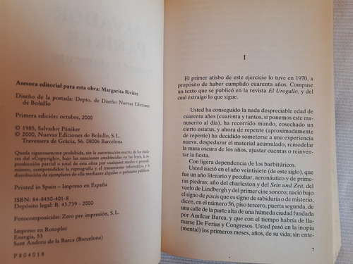 Imagen 4 de 4 de Primer Testamento Salvador Paniker Debolsillo