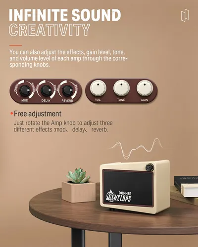 Donner Mini Amplificador De Guitarra Digital, Amplificador D