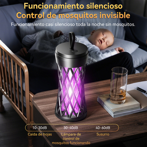 Mini Lámpara Antimosquitos Para Exteriores Con Led 10w Lámpara Antimosquitos Para Insectos Mosquitos, Led Uv
