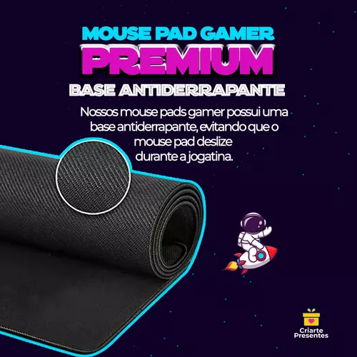 Mouse Pad Gamer SpeedDrago Azul KaBuM