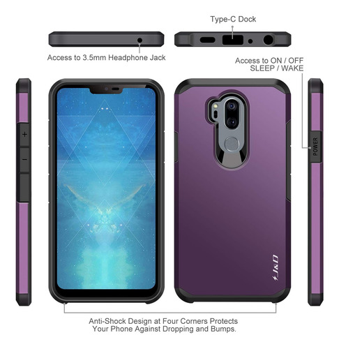 J&d Estuche Compatible Para LG G7 Thinq, LG G7, Parachoques