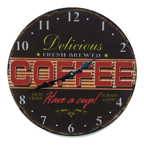 Reloj Vintage Delicious Coffee