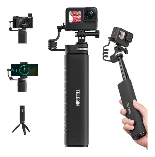 ~? Telesin Power Grip 35.4  Extension Selfie Stick Handler C