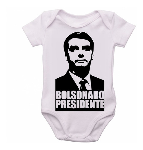 Bodie Body Infantil Roupa Bebê Nene Bolsonaro Presidente 