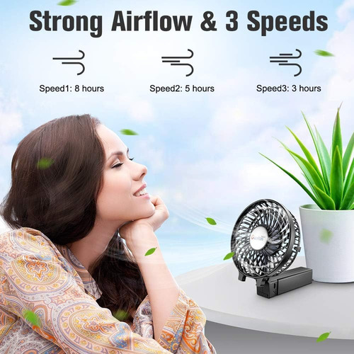 Versiontech. Mini Ventilador Portátil, Ventilador De Escrito