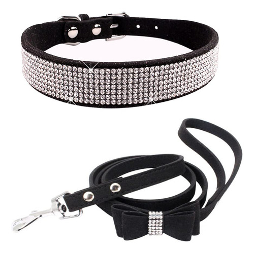 Dogs Kingdom Juego De Correa De Collar De Perro Con Diamant.