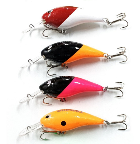 Kit 4 Señuelos Pesca Dorados Toscano Piraí Bait Paleta 2