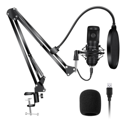 Micrófono Newvision NW-700 condensador cardioide negro