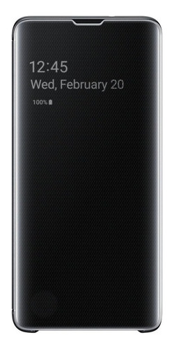 Samsung Case S-view Flip Cover Para Galaxy S10 Plus Negro
