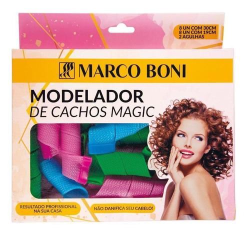 Modelador De Cachos Magic Com 16 Modeladores E 2 Agulhas