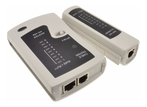 Imagen 3 de 5 de Tester Probador De Redes Para Cable Utp Rj45 Rj11 Red Lan Telefonia
