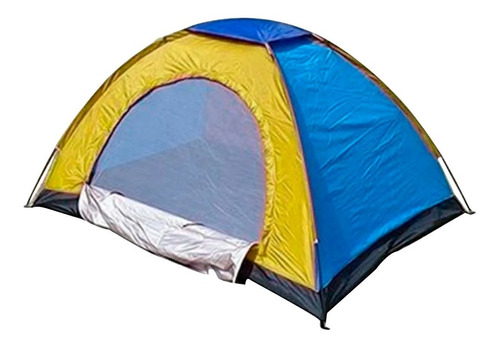 Carpa Camping Impermeable Grande 6 Personas 250x200x145 Cm