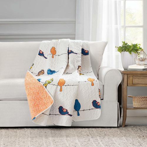 Lush Decor Rowley Birds - Manta De 60 X 50 Pulgadas, Multico