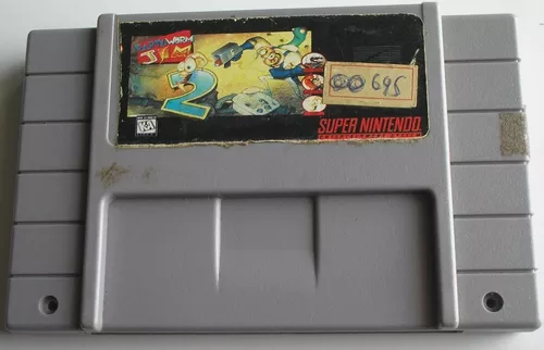 Preços baixos em Jogos de videogame Nintendo SNES earthworm Jim