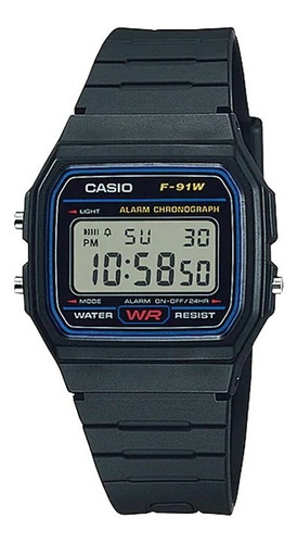 Reloj  Hombre Casio F-91w Retro Digital / Lhua Store