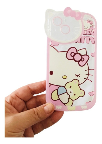 Carcasa Hello Kitty Con Relieve Para iPhone