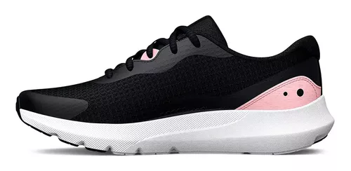 Zapatillas Running Mujer Under Armour Surge 3 Negro Fucsia