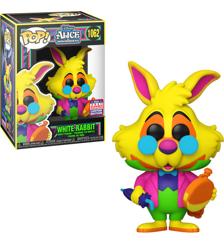 Funko Pop White Rabbit Blacklight Glow 1062 Exclusivo Funkon