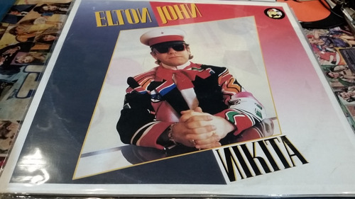 Elton John Nikita Vinilo Maxi Holland Muy Buen Estado 1985