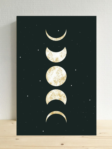 Cuadro Decorativo Luna Fases 20x30cm Regalo Living