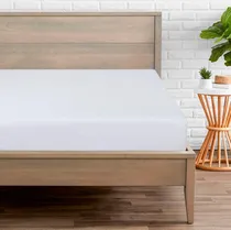 Comprar Sabana Ajustable Queen Size 180 Hilos Percal Hotel Color Blanco Diseño de la tela Lisa
