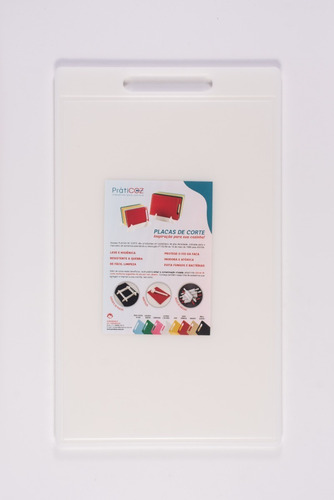 Práticoz Placa De Corte Com Canal Grande Fina 1x30x50 Cm Ret