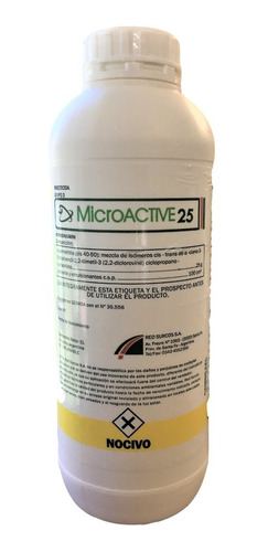 Instecticida Cipermetrina 25% 1lt Microemulsion Sin Olor