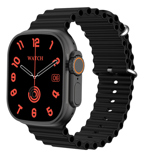 Smartwatch U9 Plus Função Ilha Dinâmica Com Chat Gbt Amoled Caixa Preto Pulseira Preto Bisel Preto Desenho Da Pulseira Mesh