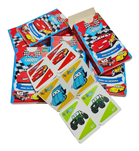 Kit 10 Jogo Da Memoria Carros Infantil Kit Festa