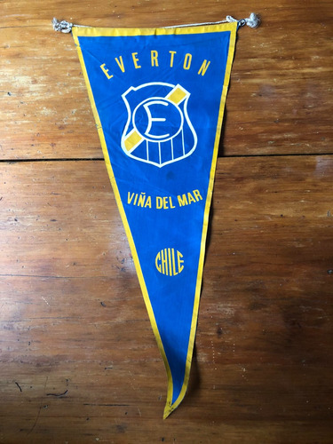 Antiguo Banderin Futbol Chileno Everton De Viña Del Mar