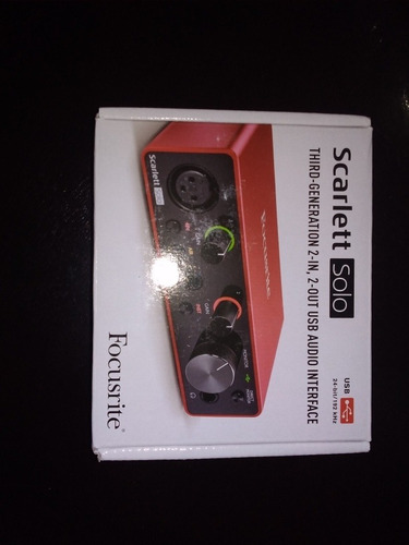 Interface De Audio Scarlett Focusrite Solo