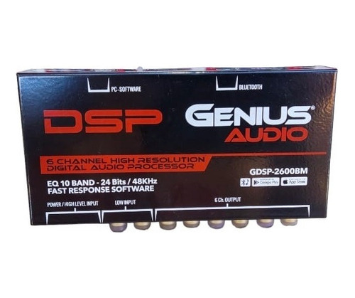 Procesador Digital Genius Gdsp-2600 10 Bandas Eq Bluetooth