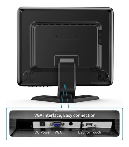 Monitor De Pantalla Táctil De 15 Pulgadas De Cocar, Lcd 1024