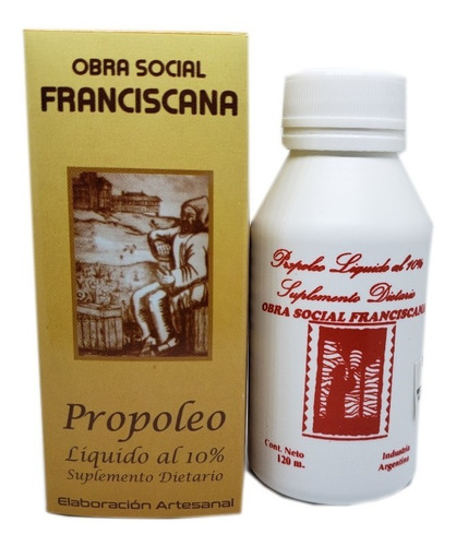 Propoleo Liquido Obra Social Franciscana Al 10% 120cc