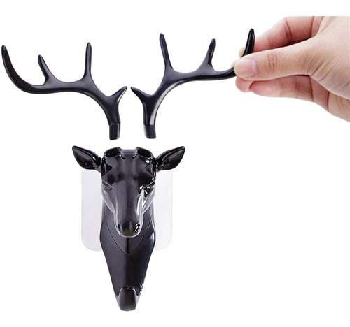 Imagen 5 de 7 de Porta Llaves Venado Perchero Colgar Gancho Adhesivo Ciervos