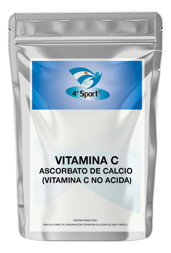 Vitamina C Ascorbato De Calcio Puro 250 Gr 4+