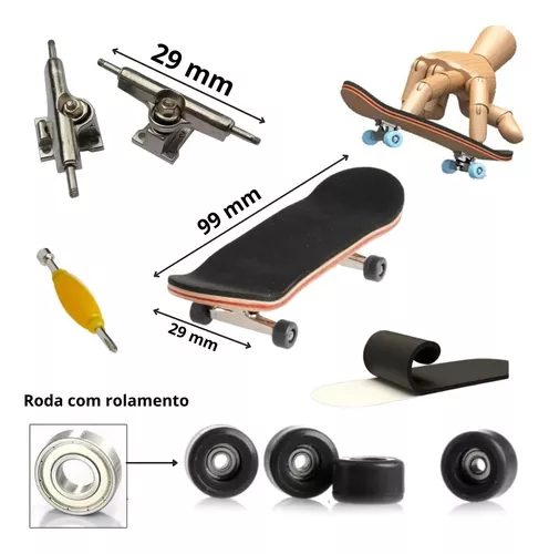 Skate Dedo Profissional Fingerboard De Madeira Brinquedo Top, Magalu  Empresas