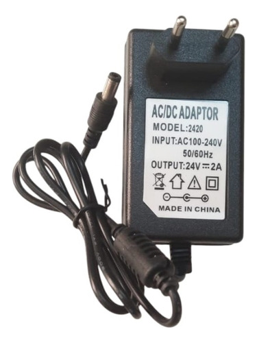 Transformador Adaptador Ac/dc Input: 110-240v Output: 24v 2a