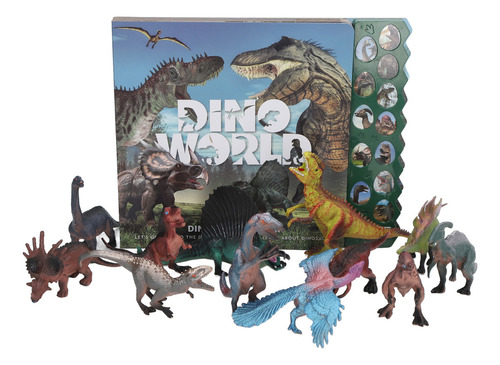 Libro De Sonidos Con Botones, Dinosaurio Para Niños, 12 Tipo