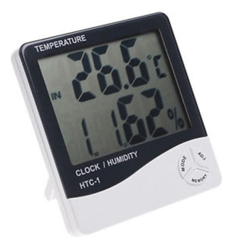 Termo-higrômetro Despertador E Relógio Medidor Temperatura E