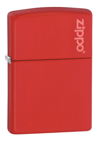 Encendedor Zippo Rojo Mate Logo Zippo