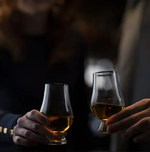 Set De 2 Vasos De Whiskey Glencairn En Caja De Regalo Con Ta