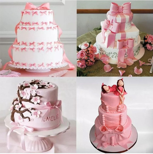 Cortador Para Fondant Moños 3 Piezas